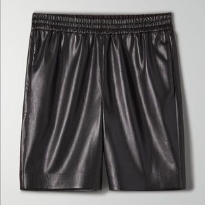 Aritzia Babaton Smith Leather Shorts